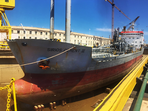 MV Sirios Cement III - Dry-Docking 